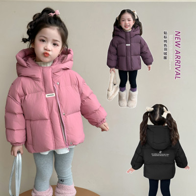 小女孩冬季新款加厚保暖面包外套