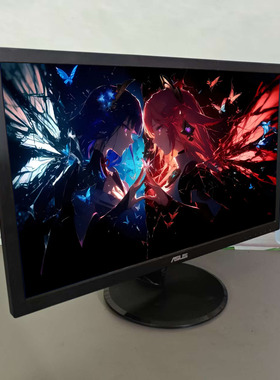 22英寸直面屏VP228DE办公游戏监控专用设备VGA接口高清正品