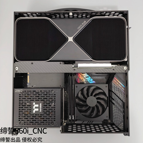 缔誓S60i平铺ITX机箱6升SFX电源