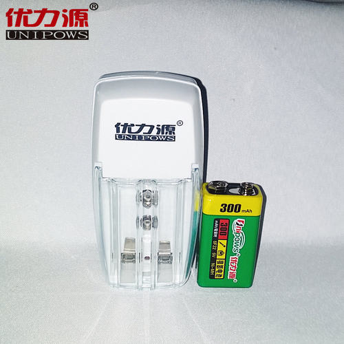 优力源9v充电电池套装9v电池充电器套装无线话筒电池302L29V300*1