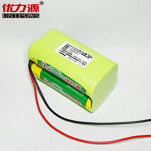优力源7.4V电池组6000mAh  18650便携音箱锂电池组 双排组合引线