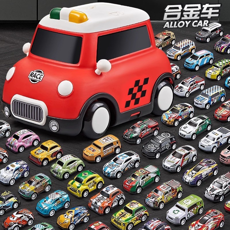 儿童男孩玩具合金收纳大车装汽车