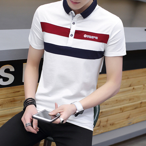 新款衬衫领短袖T恤