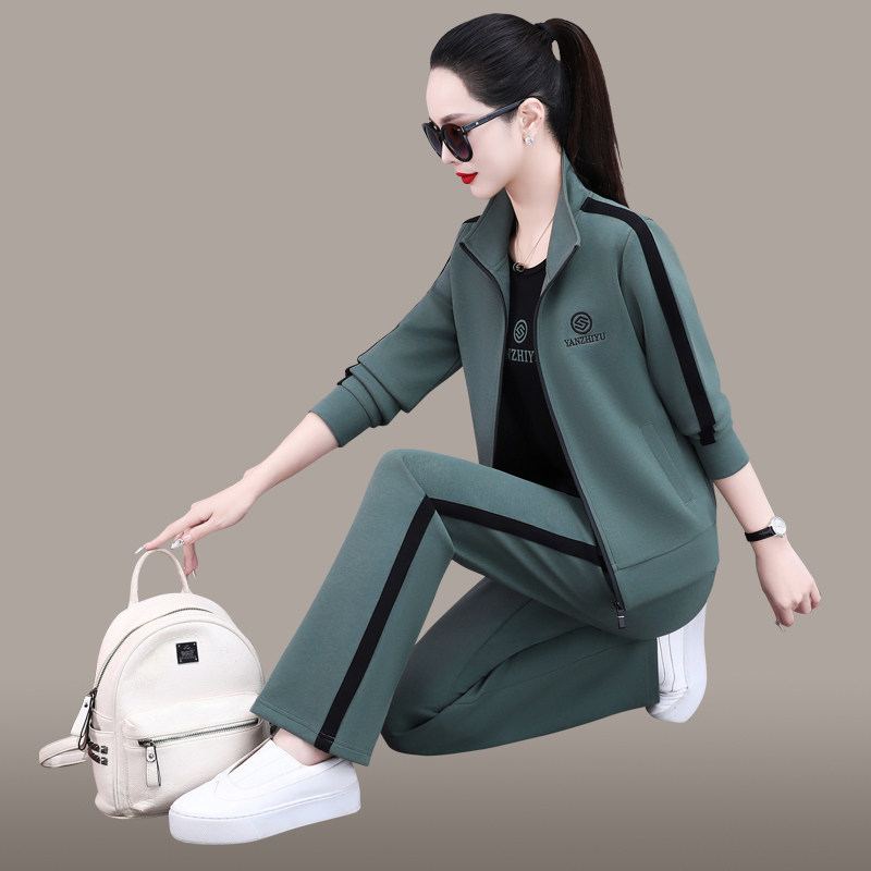 2026新款女春秋显瘦运动三件套