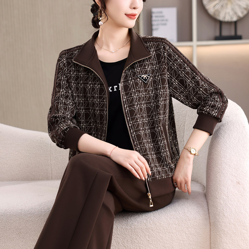 女士高端品牌休闲运动服套装女2026新款减龄高级感上衣穿搭一整套