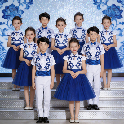 六一儿童汉服中国风表演服套装