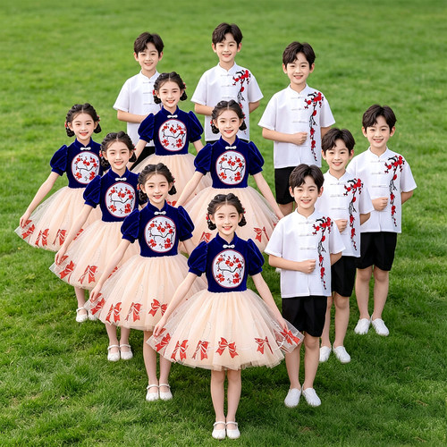 六一儿童合唱服中小学生演出服