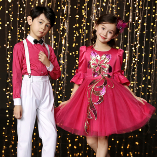 元旦儿童合唱服中小学生男女童主持演讲朗诵演出服幼儿舞蹈服16