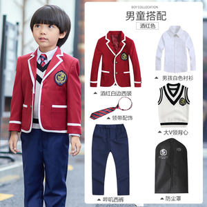 幼儿园园服秋冬装男女童英伦风儿童西装班服春秋季小学生校服套装