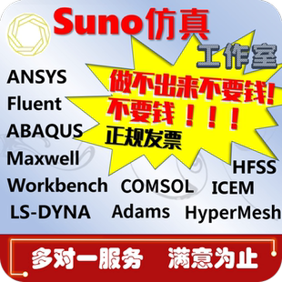 答疑Ansys\Fluent\CFD\CAE\Abaqus\Comsol\Maxwell\有限元咨询