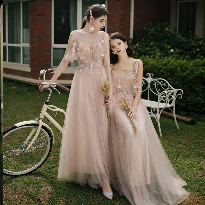 Bridesmaid Dresses temperament Mid length version 2020 Chinese style Casual Adidas Concise fairy spring and autumn girl Autumnin the Women's clothing/Boutique , Wedding/Cheongsam/Formal dress , Formal dress/Evening  category - from Buy2taobao.com to provide professional Taobao agent buy service