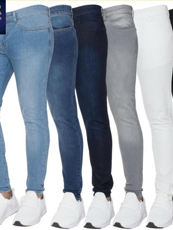 Men TrouSerS pAnTS 2023夏季新款水洗做旧牛仔裤修身小脚长裤男