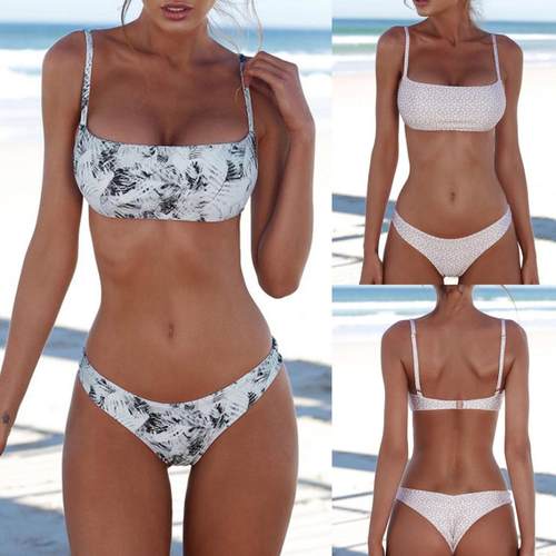 Women Bandeau Bandage Bikini Set Push-Up Brazilian swimwear