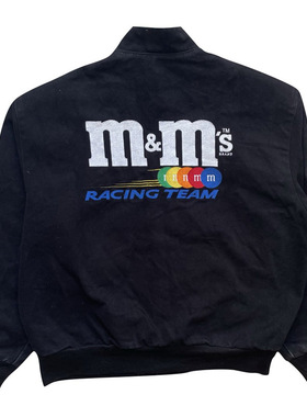 2026 women clothes秋季新款跨境夹克运动风蓝色印花休闲宽松长袖