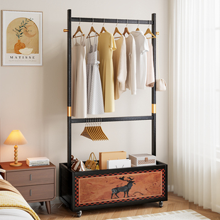 衣帽架卧室置物落地挂衣架房间衣服堆放架放脱下的衣服入户挂包架