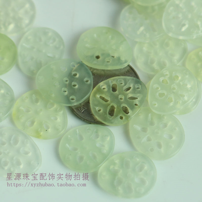 天然岫岩玉手工雕刻镂空水滴片片