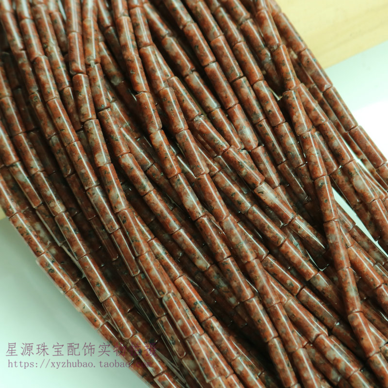 天然芝麻红石手工小管子圆柱圆管