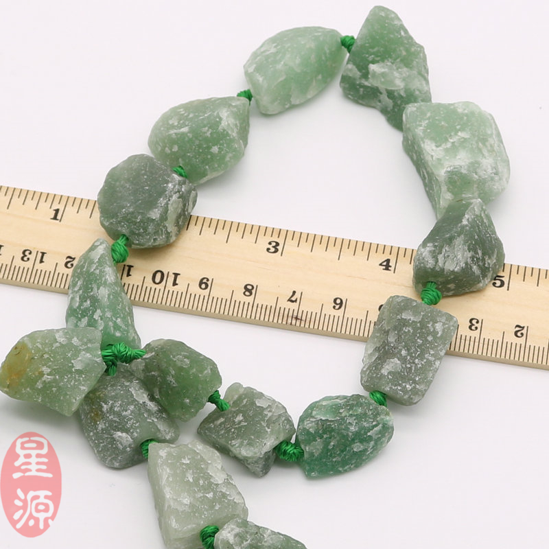 纯天然17*19/25*28巴西进口绿东陵异形不定形大号原矿碎石diy配件