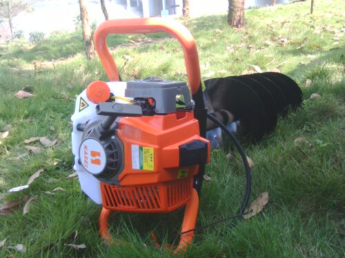 热卖 广西南宁60年品牌 63cc 地钻 挖坑机 植树机 打桩机