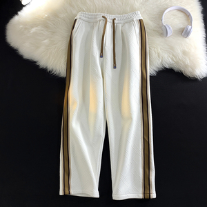 B254-HQ1408-P48 大货足品质好包边包条休闲裤男卫裤直筒裤潮控68,男装休闲裤,星座602