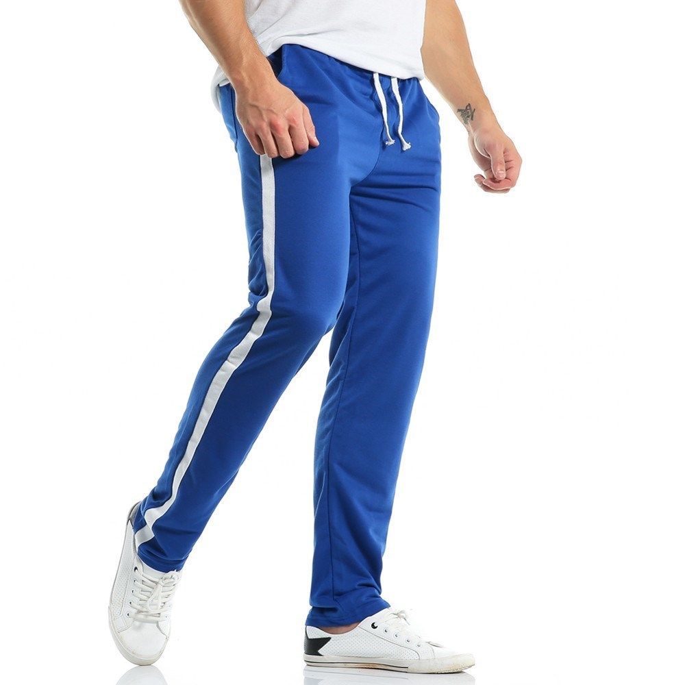 男士细条纹运动裤 The new men's pinstripe tracksuit bottoms