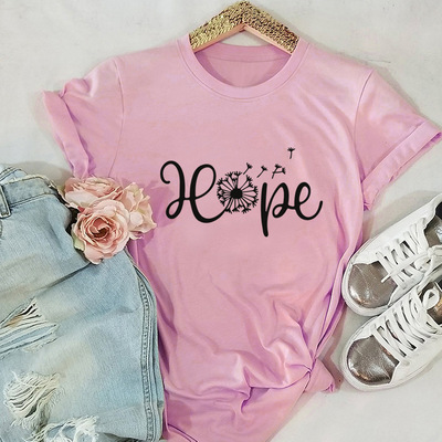 纯棉T恤女women cotton Tshirt Print tee Casual Couple T Shirt