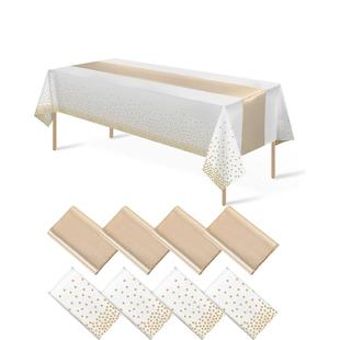 Table Party Cloth Tablecloth Cover Disposable Plastic