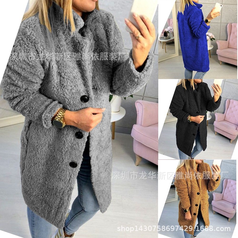 Long long sleeve fur coat in the suit