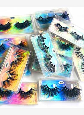 1Pair Dramatic Long Wispy Fluffy False Eyelashes 25mm Lashes