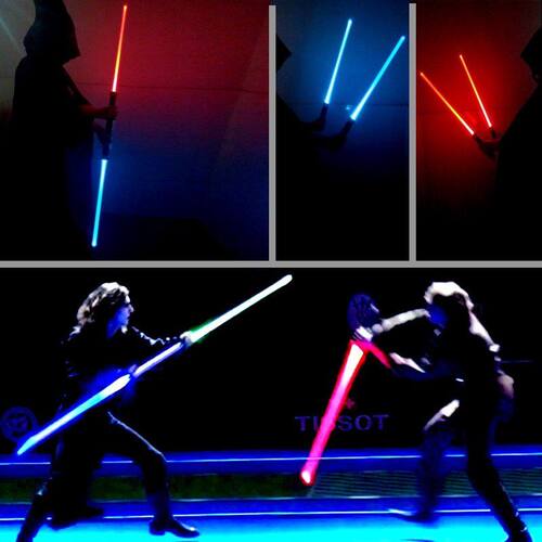 2pcs Star Wars Lightsaber Led Flashing Light Sword Cosplay