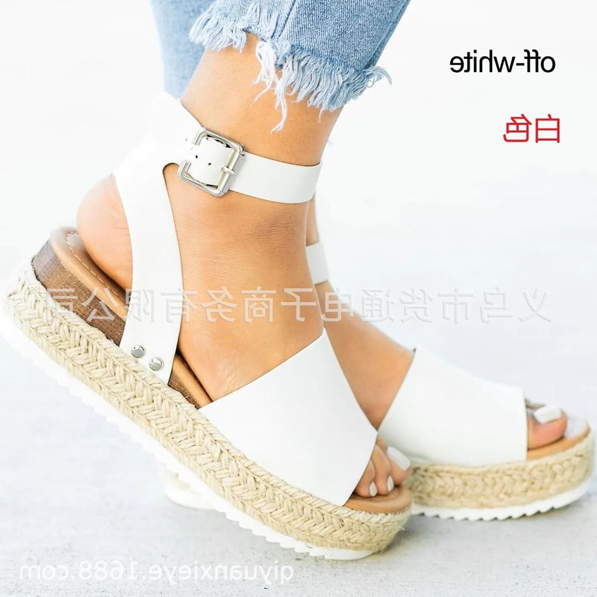 19速卖通大码平底妇女凉鞋Women's large flat sandals 41 42 43