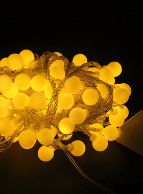 跨境110v/220V10米100灯LED圆球彩灯闪灯串灯圣诞节日婚庆装饰灯