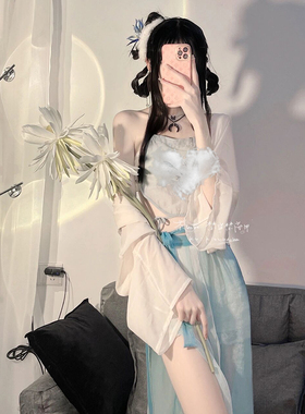 古风国潮汉服旗袍cosplay女装古装主播性感异域风情敦煌舞蹈演出