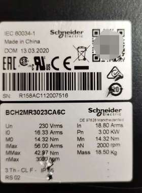 BCH2MR3023CA6C  3kw伺服电机，议价