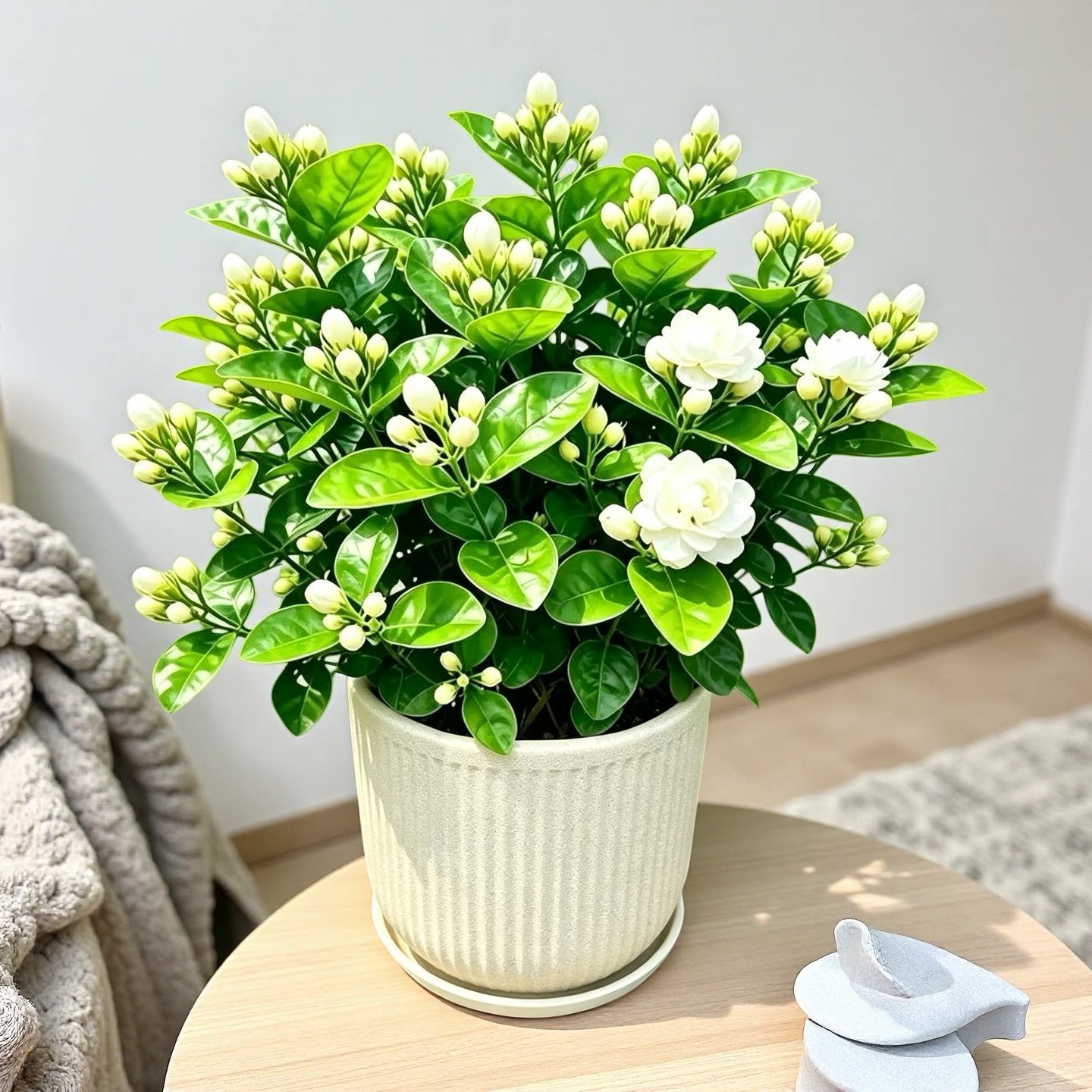 重瓣茉莉花盆栽带花苞室内外阳台庭院好养浓香氛绿植多年生花卉