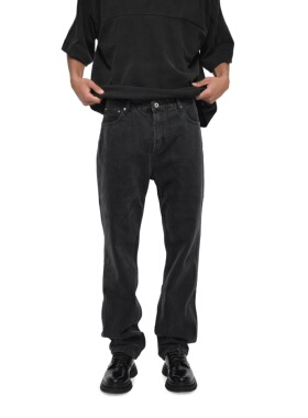 AANN Vintage手工擦色做旧复古水洗直筒牛仔裤501改良款