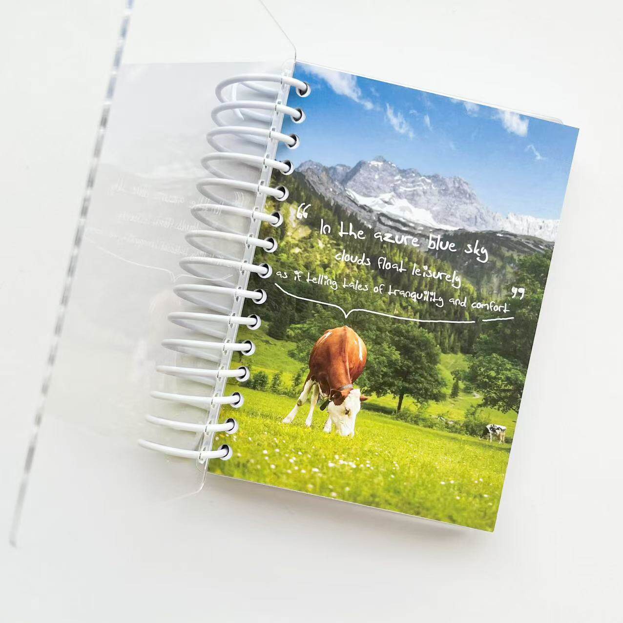 肆林自制/A6美式草原牧场清新离型本线圈贴纸收纳日系笔记 手帐本