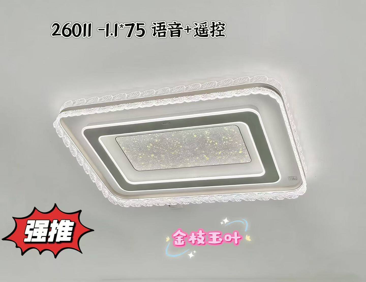 （套餐包安装）金枝玉叶客厅吸顶灯百财卧室灯简约现代智能主灯