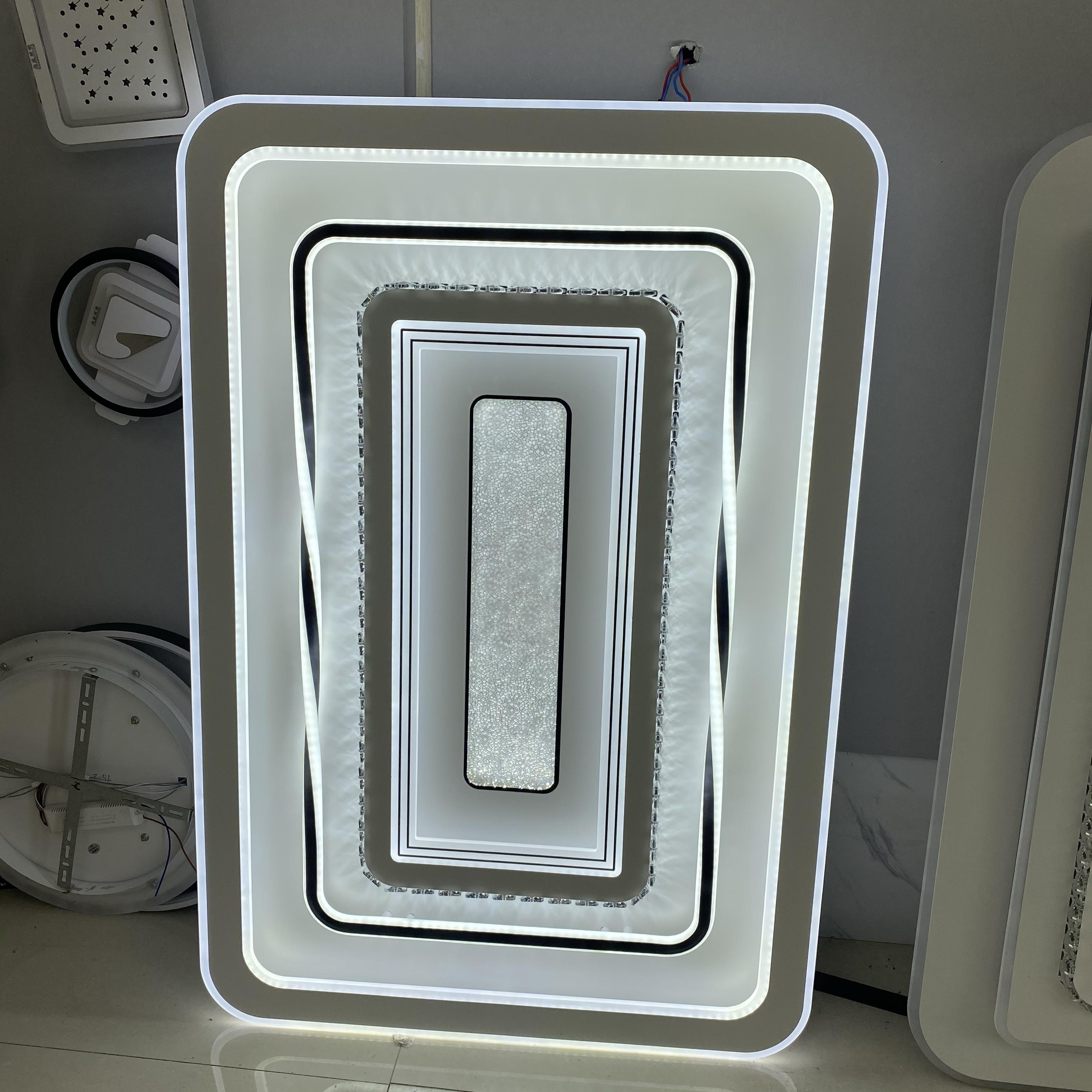 新款智能离校语音客厅灯吸顶灯具全屋套餐组合水晶简约现代卧室灯
