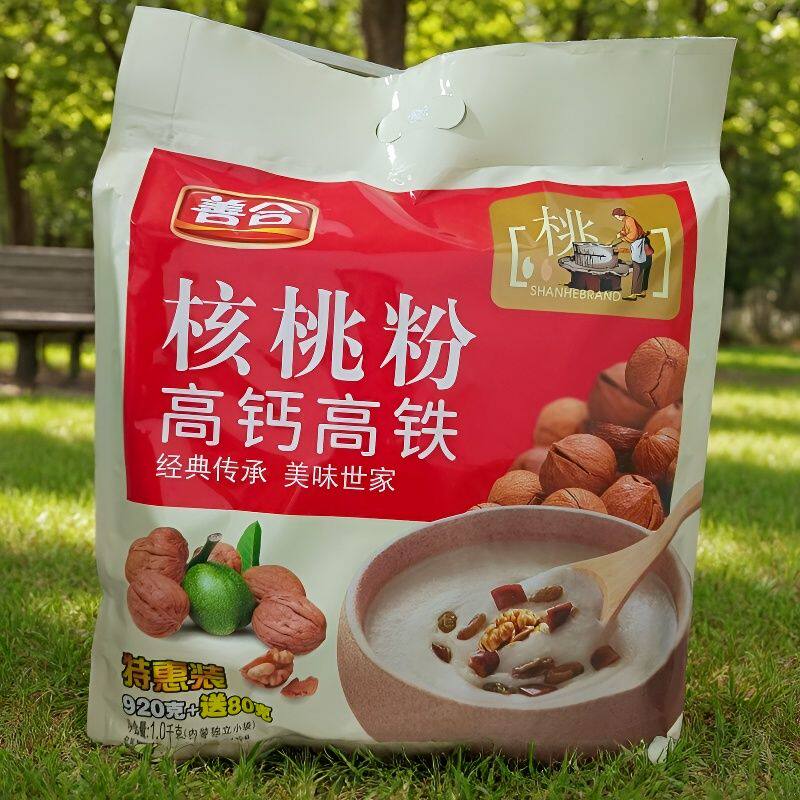 善合高钙高铁核桃粉1kg早餐代餐冲泡饮品营养方便食品独立小包装