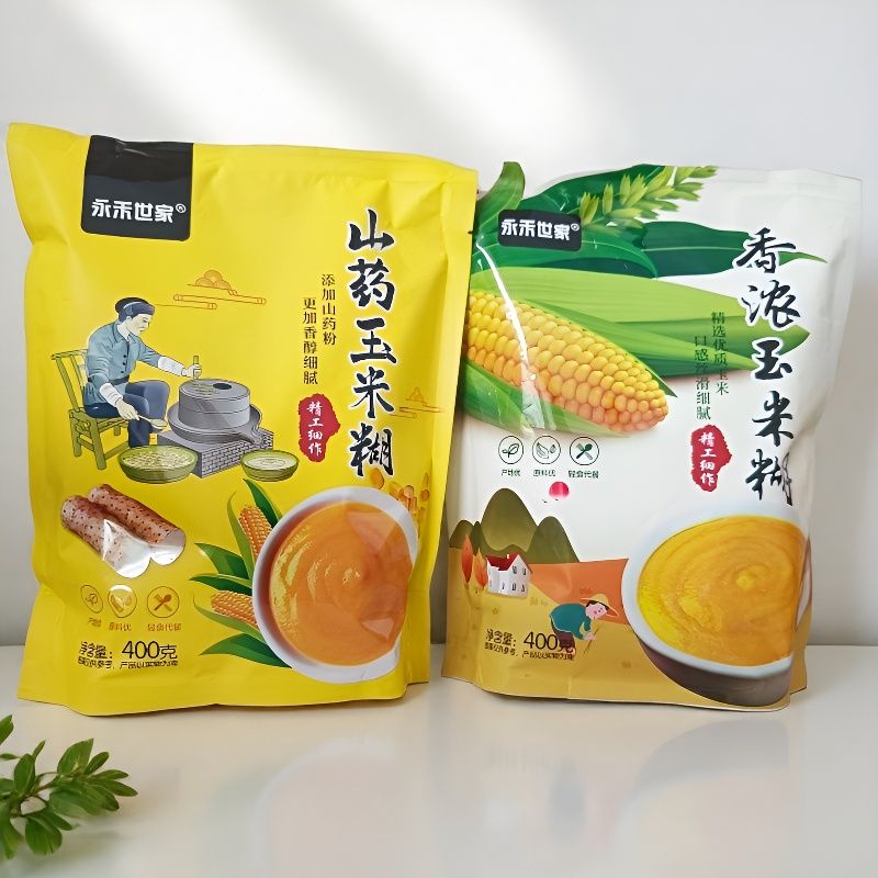 永禾世家香浓玉米糊山药玉米糊400克谷物制品早餐冲饮无添加蔗糖