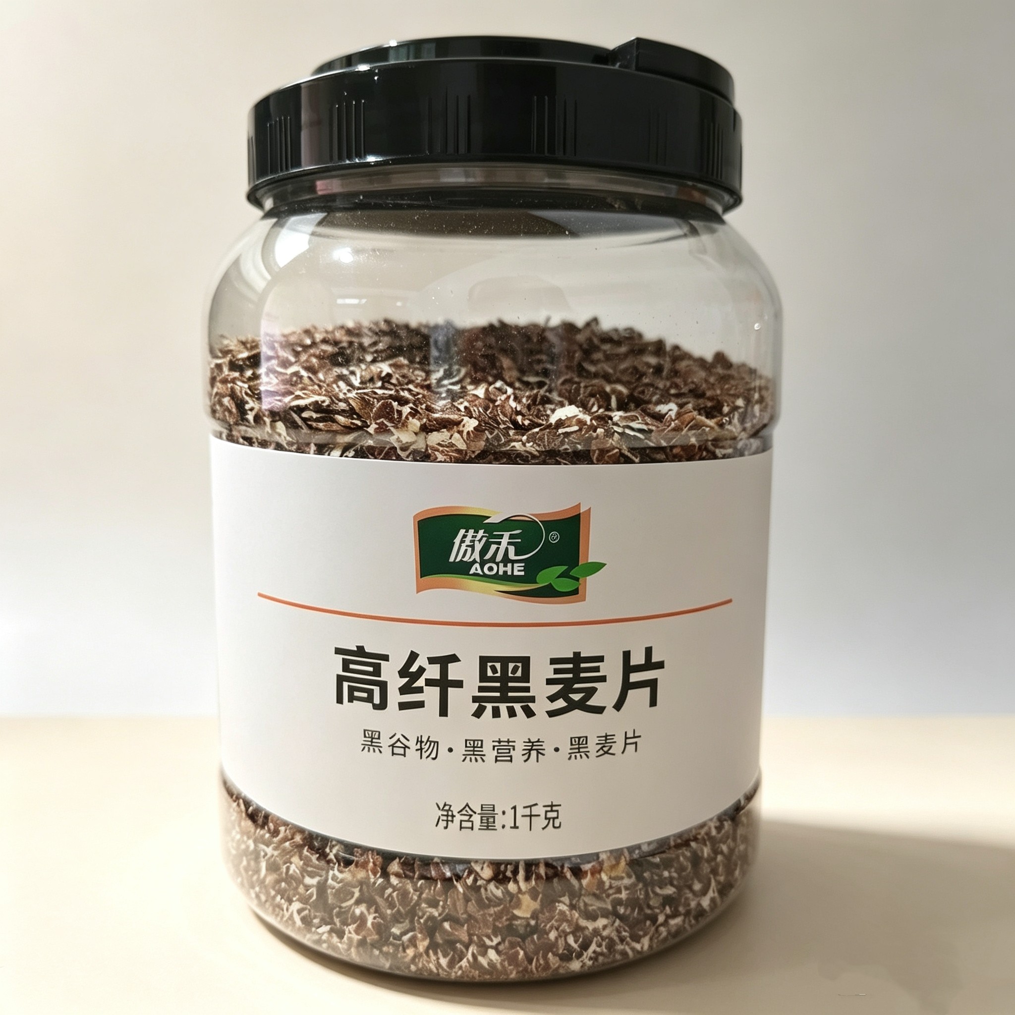 傲禾高纤黑麦片黑谷物无蔗糖