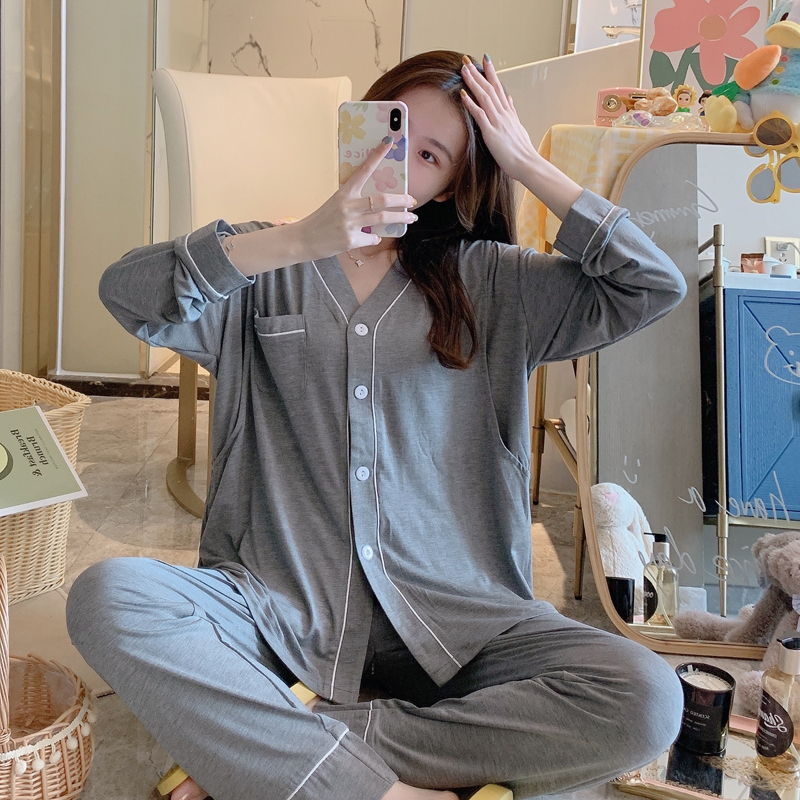 女莫代尔透气吸汗月子服方便哺乳