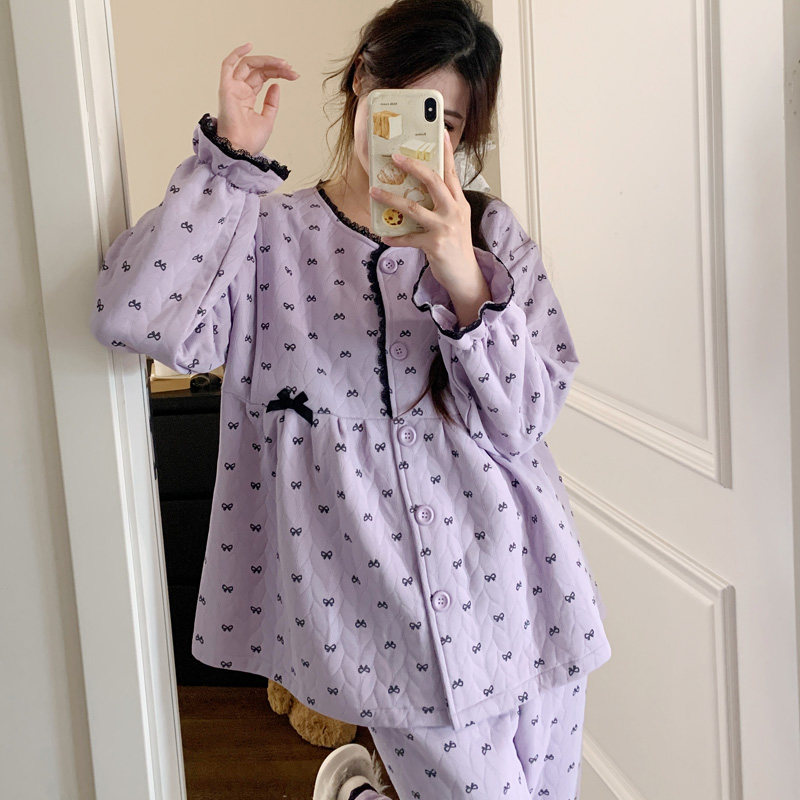 空气棉月子服带胸垫冬厚款12月份产后纯棉加厚大码孕妇睡衣2哺乳3,孕妇装/孕产妇用品/营养,家居服套装,淘宝优惠券,粉丝福利购,淘宝优惠卷