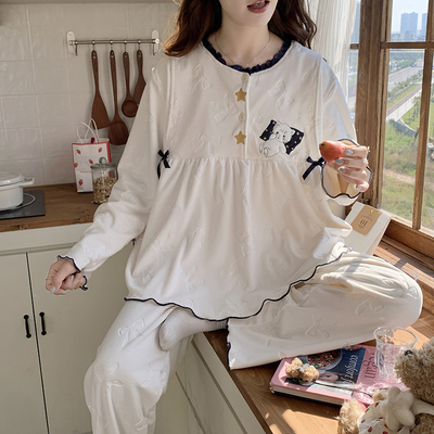 珊瑚绒月子服冬季保暖孕妇睡衣