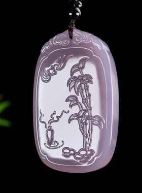 天然和田玉竹子手把件