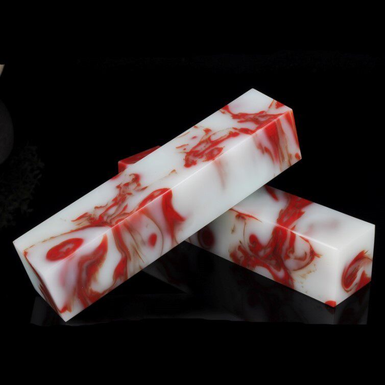 天然新疆和田玉印章鸡血玉镇尺镇纸文房四宝摆件书画护法章把件