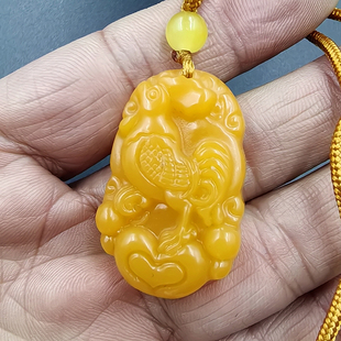 天然黄龙玉十二生肖鸡吊坠和田玉黄玉鼠牛虎兔龙蛇马羊猴狗猪玉坠