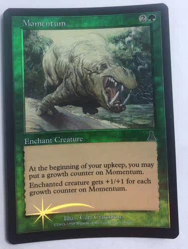 万智牌 持续力 闪 平 天命之战 绿 银 英文 实拍 卡 上海文波 MTG