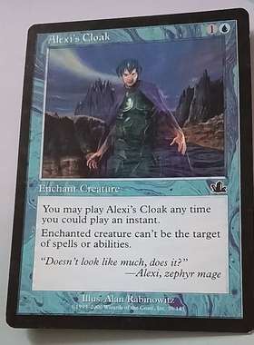 万智牌 阿蕾克丝之袍  Alexi's Cloak 预言 蓝 普 卡上海文波 MTG